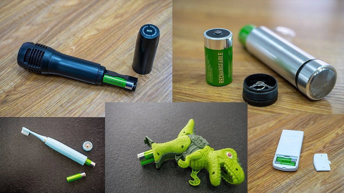 aa lithium ion 15V rechargeable batteries